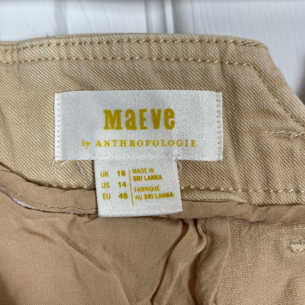 Maeve Anthropologie Remi Wide-Leg Crop Chino Pants - Picture 10 of 11